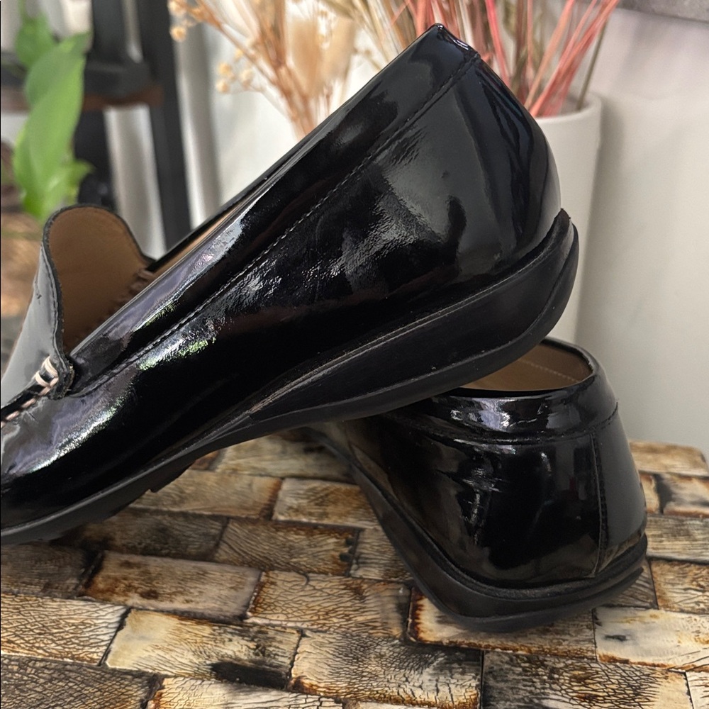 GEOX (6) Respira Patent Loafers Leather Black Slip On Stitching Non-Slip EU 36 - Picture 11 of 15